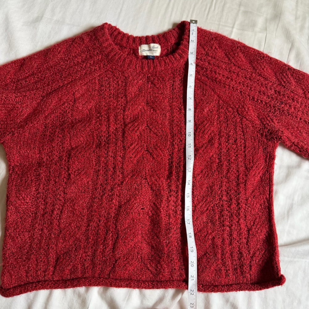 Universal Thread Red Cable Knit Sweater - Picture 2 of 5